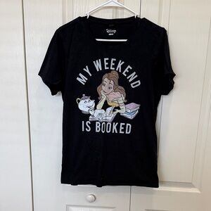 Disney Black Belle 'My Weekend Is Booked' Graphic Tee